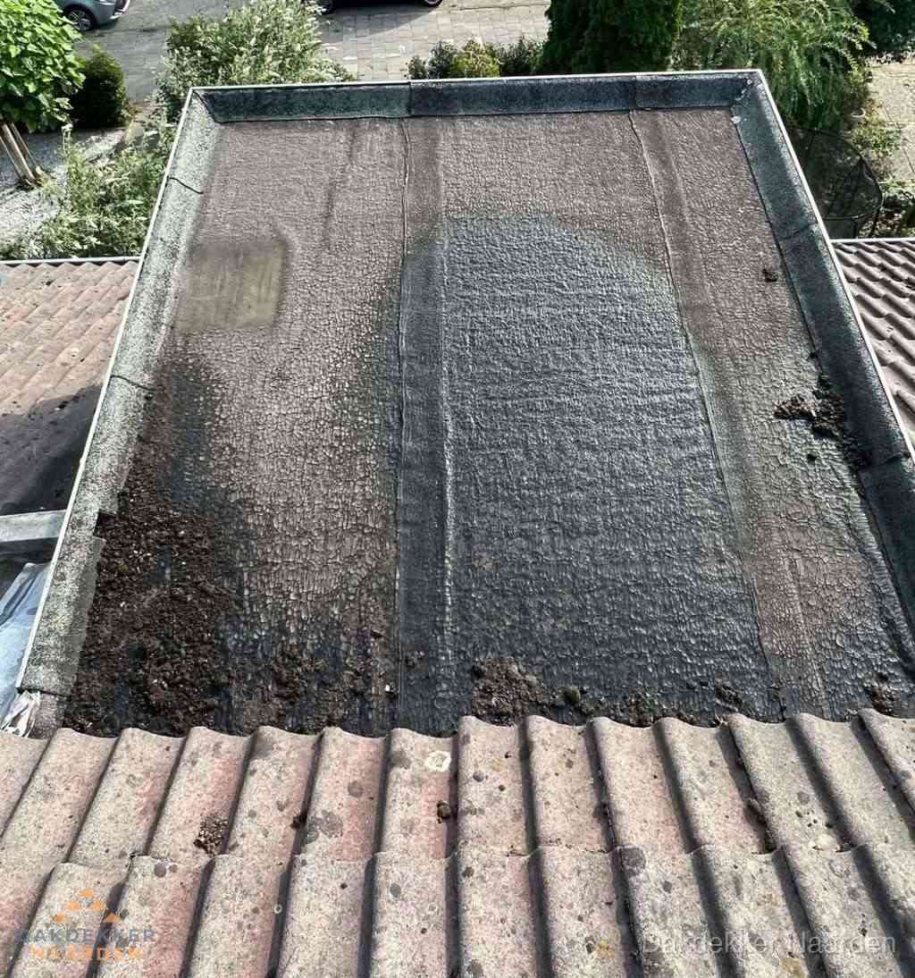 Verouderd Plat Dak Lekkage Inspectie Naarden